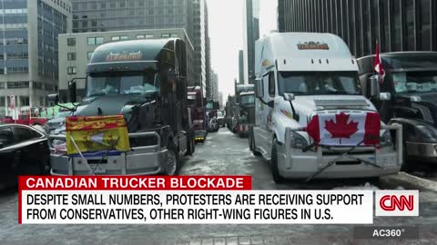 CNN:TRUCKERS PROTESTING MANDATES WANT FREEDOM,WATEFER THAT MEANS