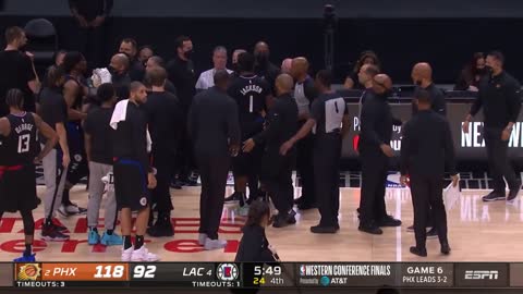 Patrick Beverley Gets Ejected After Shoving Chris Paul In Game 6 Loss