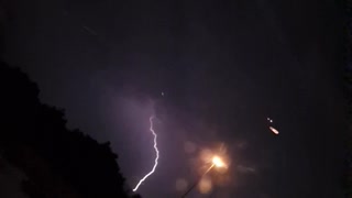 Lightning strike at Croatia Border