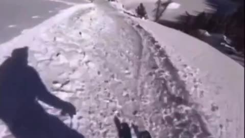 Skier Backflip Fail