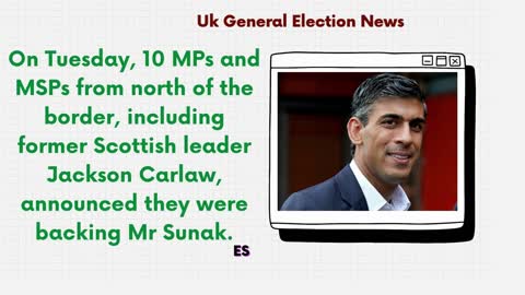 UK Election News about Rishi Sunak