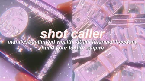 "SHOT CALLER" manifest extreme wealth + financial freedom subliminal (listen once) 』