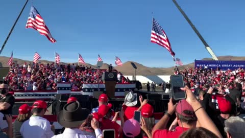 Trump arriving at Rally in Carson City,NV