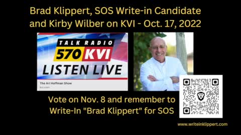 Brad Klipper & Kirby Wilber 10-18-22 KVI Ari Hoffman Show