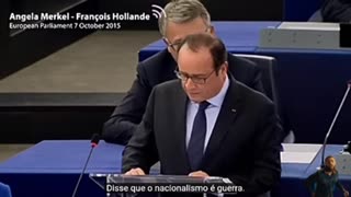 Discursos de Merkel e Hollande sobre a crise migratória - Parlamento Europeu