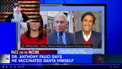 Dr. Fauci tells kids he Vaccinated Santa Claus