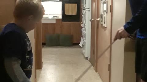 Father and Son Nail Quarantine Trick Shot