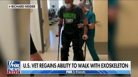 Paralyzed Army vet takes first steps in over a decade: It’s beyond words