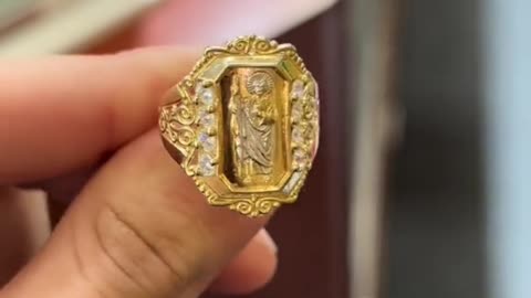 Real Gold Saint Jude Thaddeus Ring