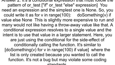 &quot;Expected expression&quot; in a single liner &quot;else continue&quot;