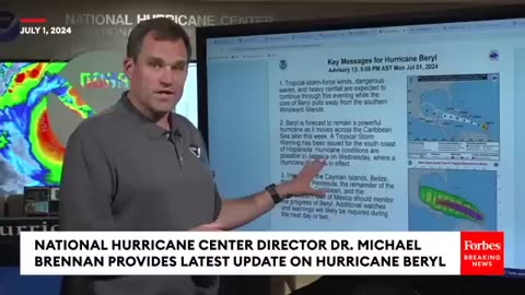 JUST IN- National Hurricane Center Provides Latest Update On Hurricane Beryl