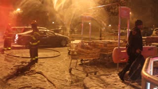 Fire Department Responds to Car Fire During Snow Storm 3 of 3