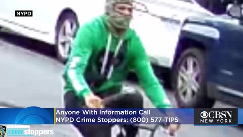 NYPD Searching for Man Seen on Video Stabbing Delivery Worker In Back With Knife on Bicycle