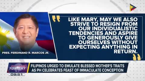 Filipinos urged to emulate blessed mother's traits as PH celebrates Feast of Immaculate Conception