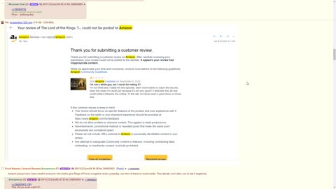 Amazon Censors Bad Reviews for Rings of Power