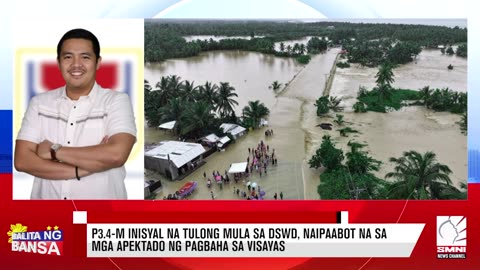 P3.4-M inisyal na tulong mula sa DSWD, naipaabot na sa mga apektado ng pagbaha sa Visayas