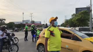 Protesta en Bocagrande