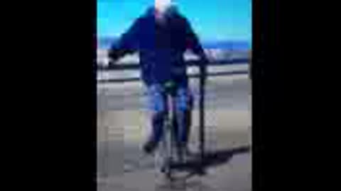 First time on a unicycle