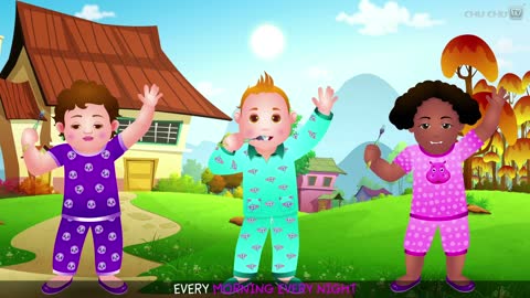 Brush Your Teeth Song_Good Habits Nursery Rhymes For Children