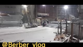 Work in South korea under snow, bad conditions