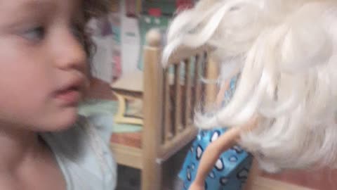 Playing barbies together