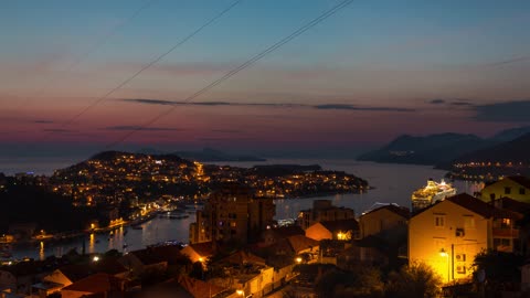 Dubrovnik - sunset 4k