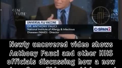 Newly Uncovered video shows Anthony Fauci...discussing a new virus from CHINA