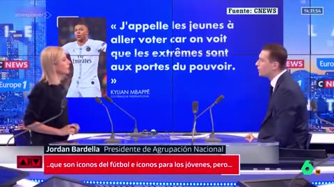 Jordan Bardella sur les bleus