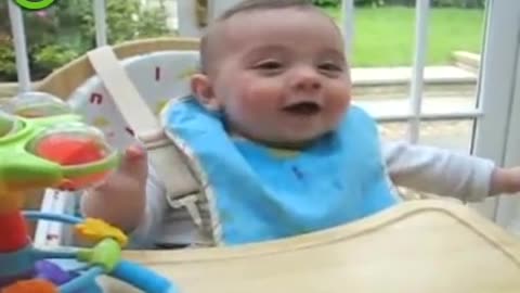 This toddler laughed very hard, very #funny #laughing #toddler