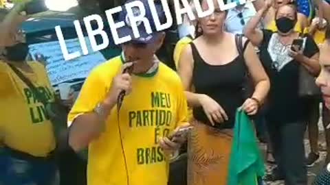 Bragança Paulista-SP protestando 15/02/22