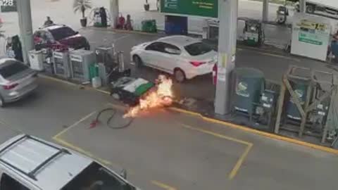 Fuel Pump Catches Fire