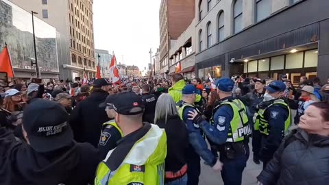 Canadian Police Gang Up and Beat a Defenseless Woman at 'Rolling Thunder' Event