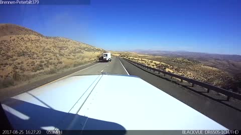 Out Of Control Camper Wrecks Off Desert Road