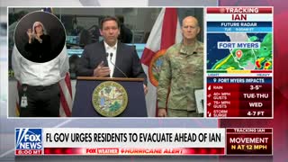Gov. DeSantis Warns Hurricane Ian Could Be ‘Catastrophic’ in Some Areas Near Tampa