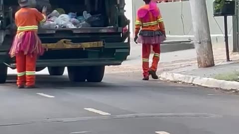 Garbage Men Are Pretty In Pink