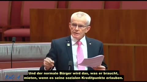 Rede des australischen Senators Malcolm Roberts über Klaus Schwab und den Great Reset