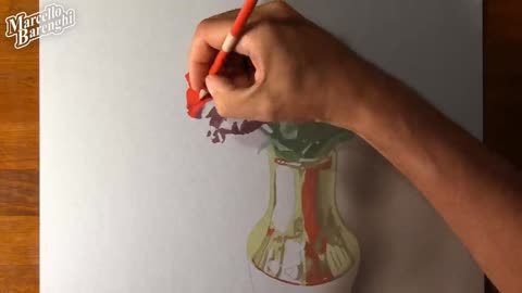 Draw Red Petals For Roses