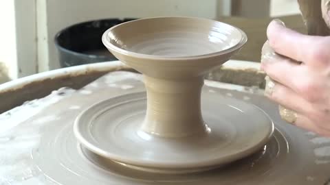 Making pottery and placing afternoon tea desserts is really convenient, process nine.