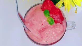 Vegan strawberry sugar free ice cream recipe| Weightloss recipes