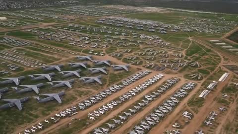 A look at the world's largest aircraft graveyard in Arizona