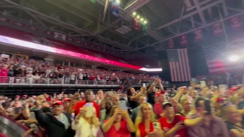 Packed Crowd Chants “USA” for Donald Trump in Philadelphia