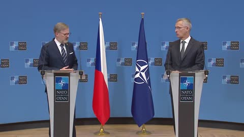 NATO Secretary General with Prime Minister of the Czech Republic Petr Fiala, 23 JUN 2022