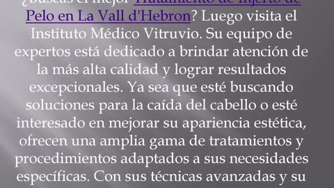 Consigue el mejor Tratamiento de Injerto de Pelo en La Vall d'Hebron