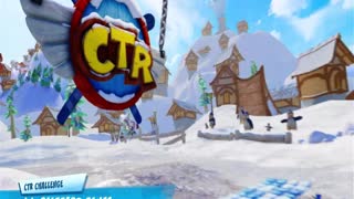 Crash Team Racing Nitro Fueled - Blizzard Bluff CTR Challenge Gameplay
