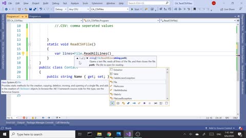 C# CSV Files | Comma Seperated Values