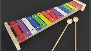 Xylophone 3d model