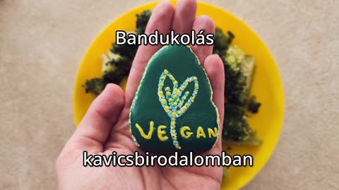 Vegan stone, creative hobby, creativity, vitality