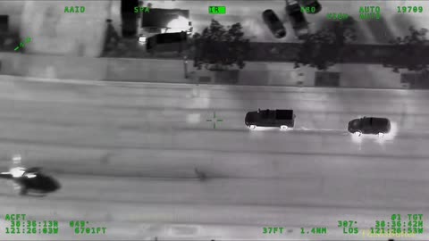 Helicopter video shows chase of a stolen Sacramento Fire battalion chief truck through city streets