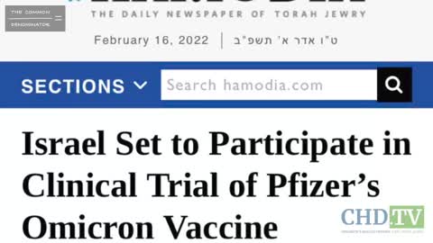 The Jerusalem Report - Scientists says Omicron vaccine is absurd