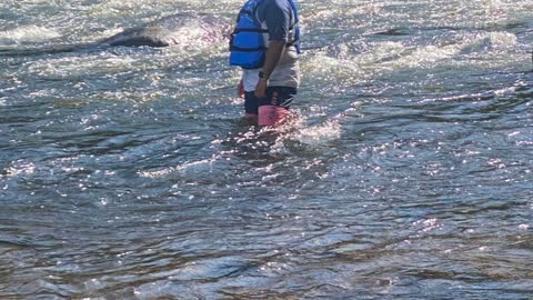 Tubing in Sacandaga River -Swimming in the treachery sea